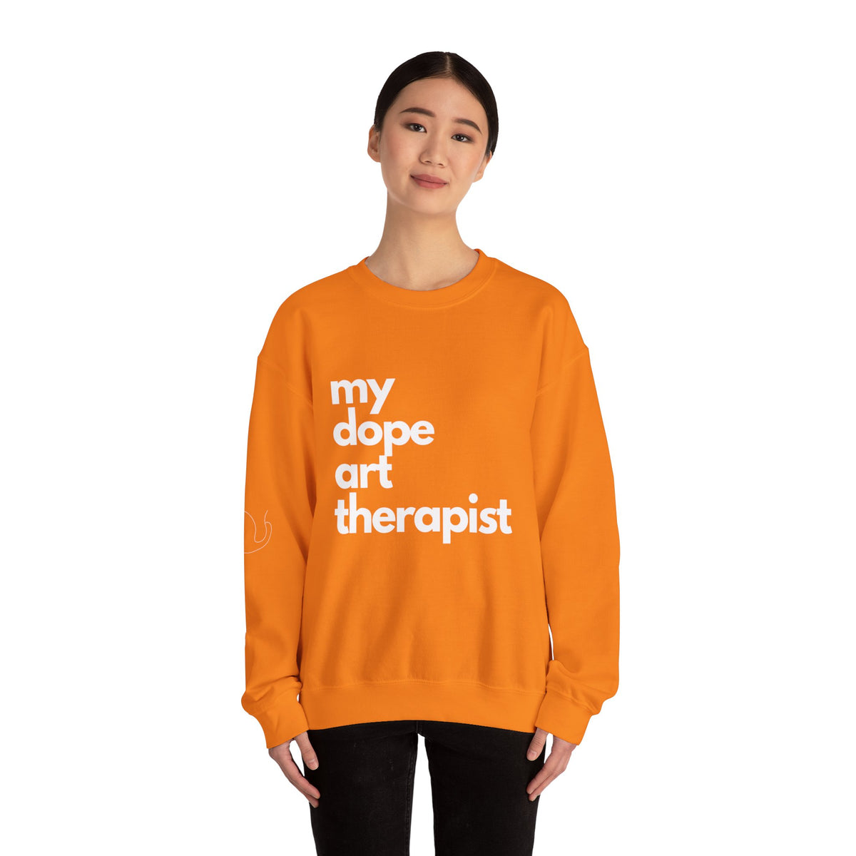 Signature Dope Art Crewneck Sweatshirt - White