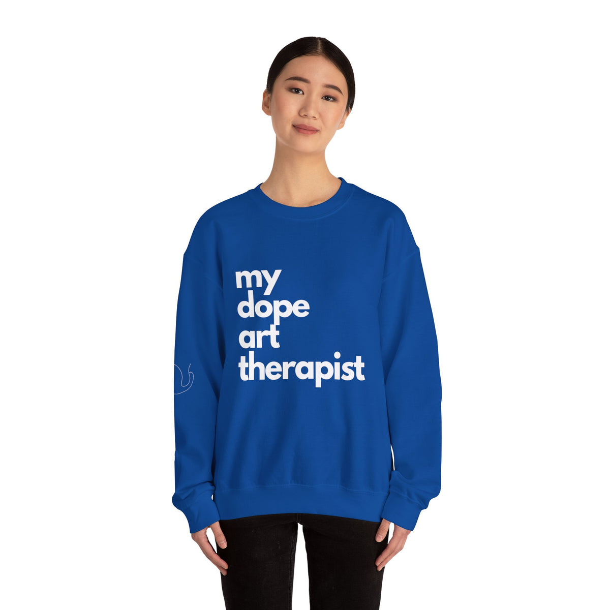 Signature Dope Art Crewneck Sweatshirt - White