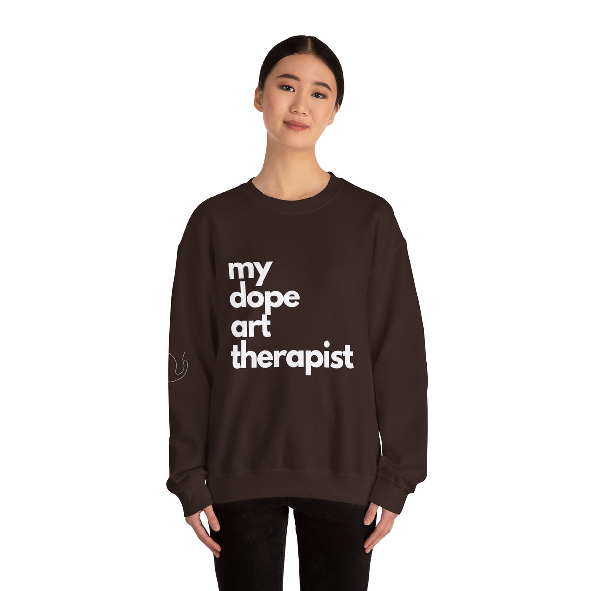 Signature Dope Art Crewneck Sweatshirt - White