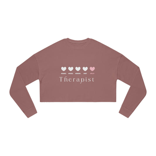 5 hearts Play - pink -  Cropped Sweatshirt