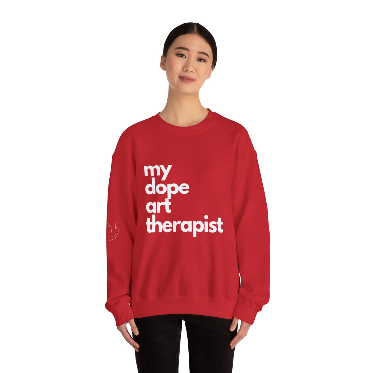 Signature Dope Art Crewneck Sweatshirt - White