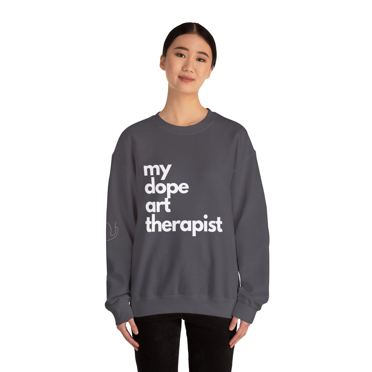 Signature Dope Art Crewneck Sweatshirt - White