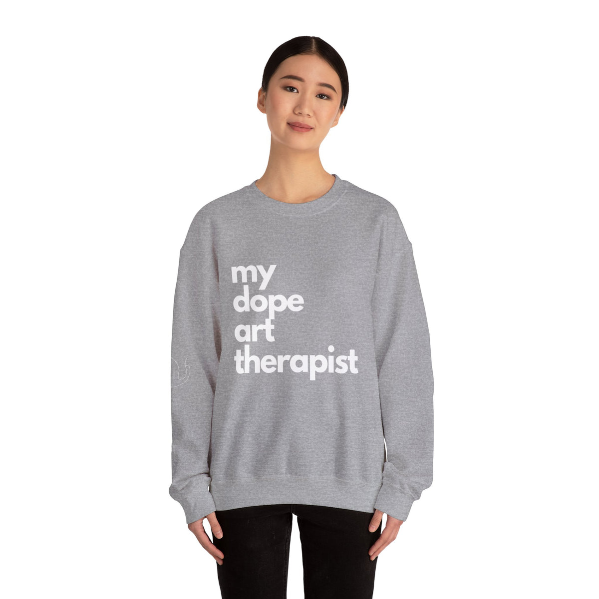 Signature Dope Art Crewneck Sweatshirt - White