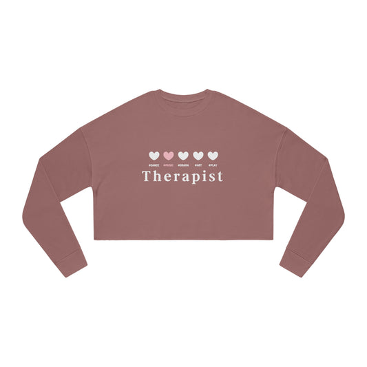 5 hearts Music - pink - Cropped Sweatshirt