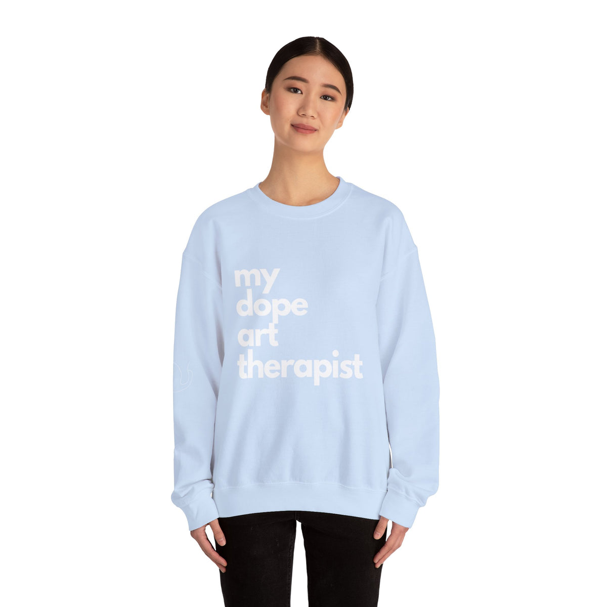 Signature Dope Art Crewneck Sweatshirt - White