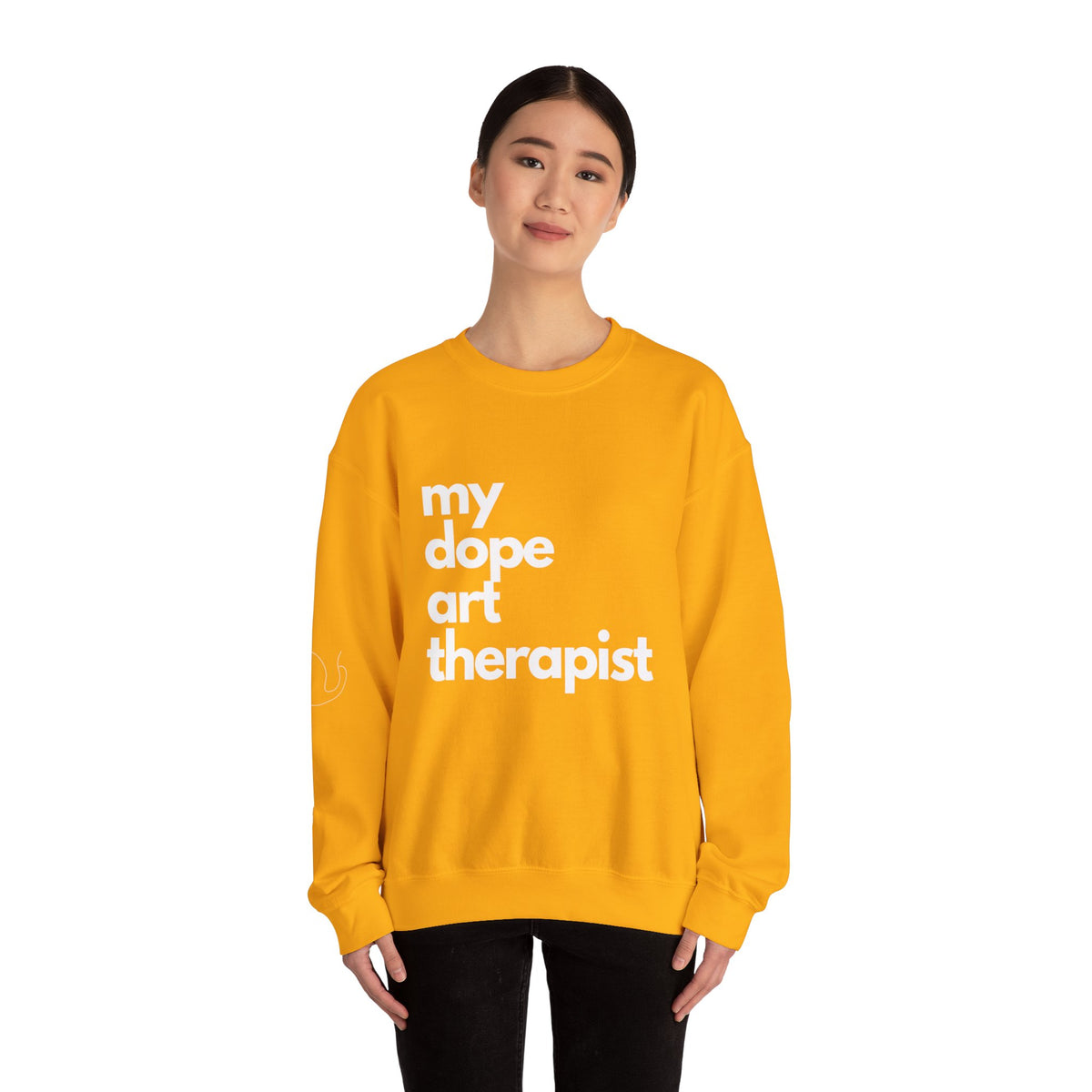 Signature Dope Art Crewneck Sweatshirt - White