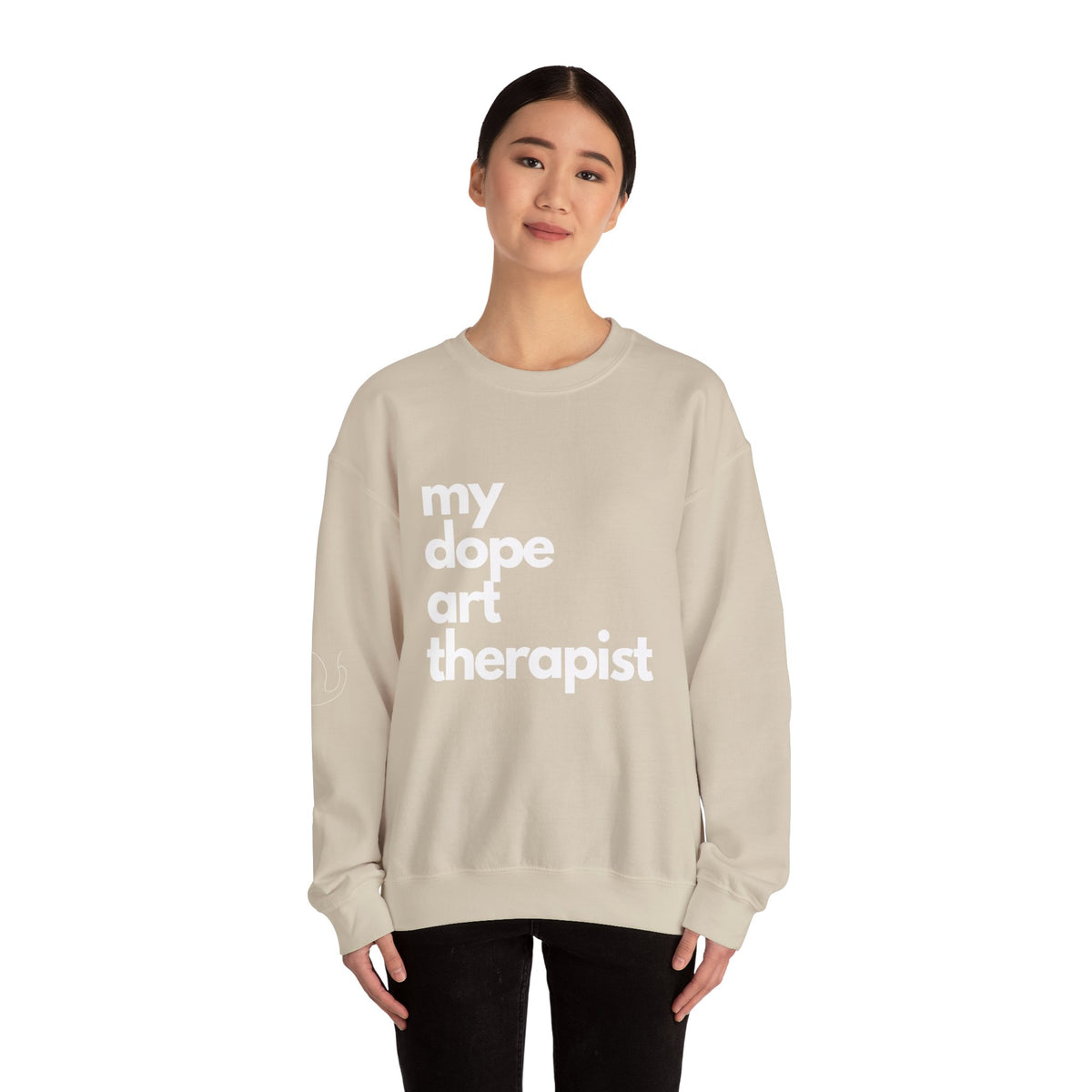 Signature Dope Art Crewneck Sweatshirt - White