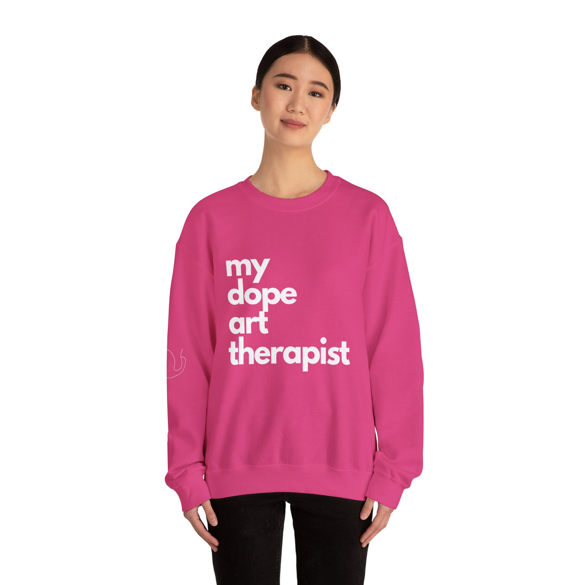 Signature Dope Art Crewneck Sweatshirt - White