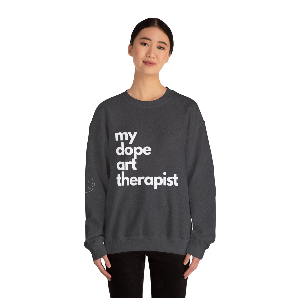Signature Dope Art Crewneck Sweatshirt - White